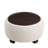 Round Cocktail Ottoman with Storage-265519386