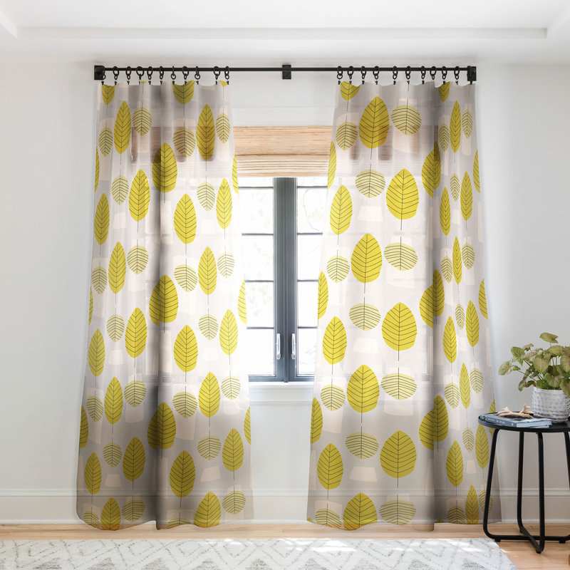 Mirimo Foresta 1pc Sheer Window Curtain Panel, 50" W x 96" L