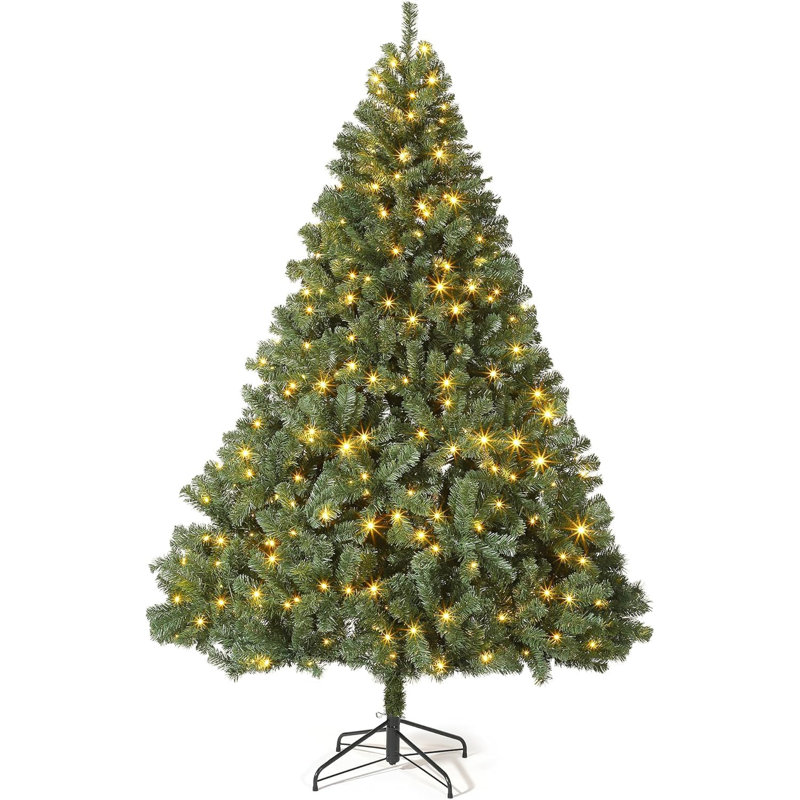 Lighted Artificial Christmas Tree, 1.8' H
