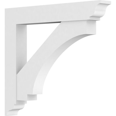5"W x 36"D x 36"H Standard Imperial Architectural Grade PVC Bracket With Traditional Ends