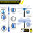 Pro Window Washing Kit with with Squeegee, Washer and Telescopic Pole, 3 Pack-114268136