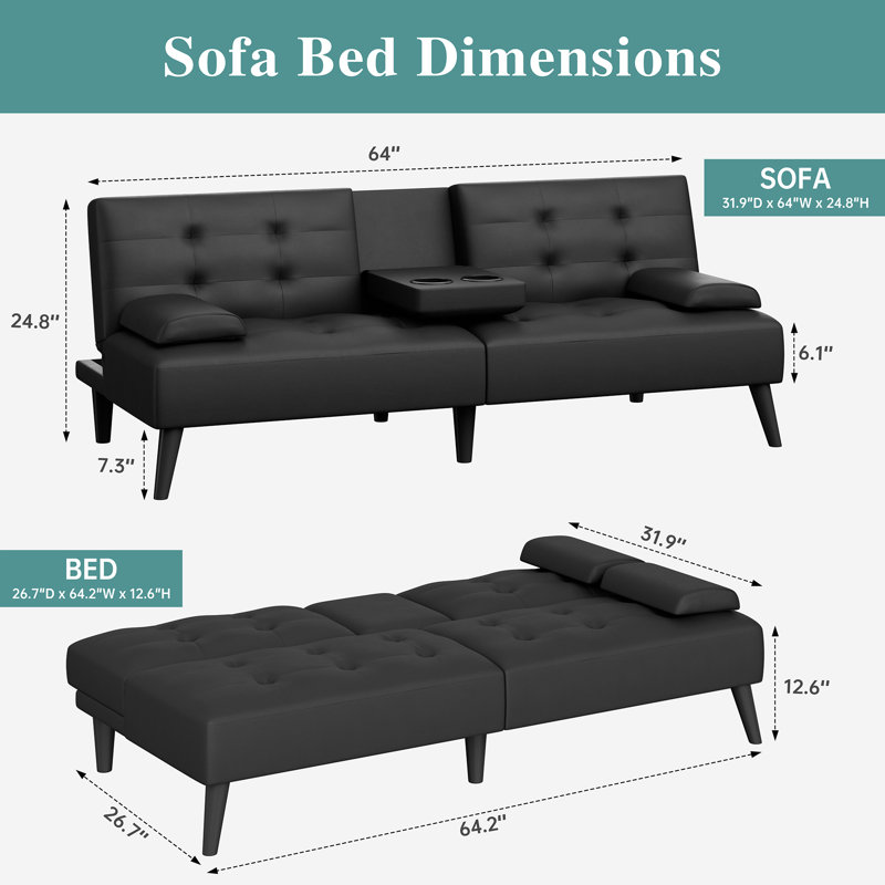Futon rembourré Callista 63