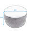 Repose-pieds de rangement rond en forme de table de bout et de repose-pieds 2 en 1-800471267