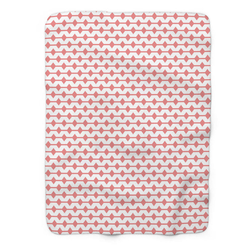 Couverture en sherpa de qualité supérieure corail 1 pièce, Lit simple