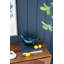 Vase de table en verre bleu 7,1 po Didi