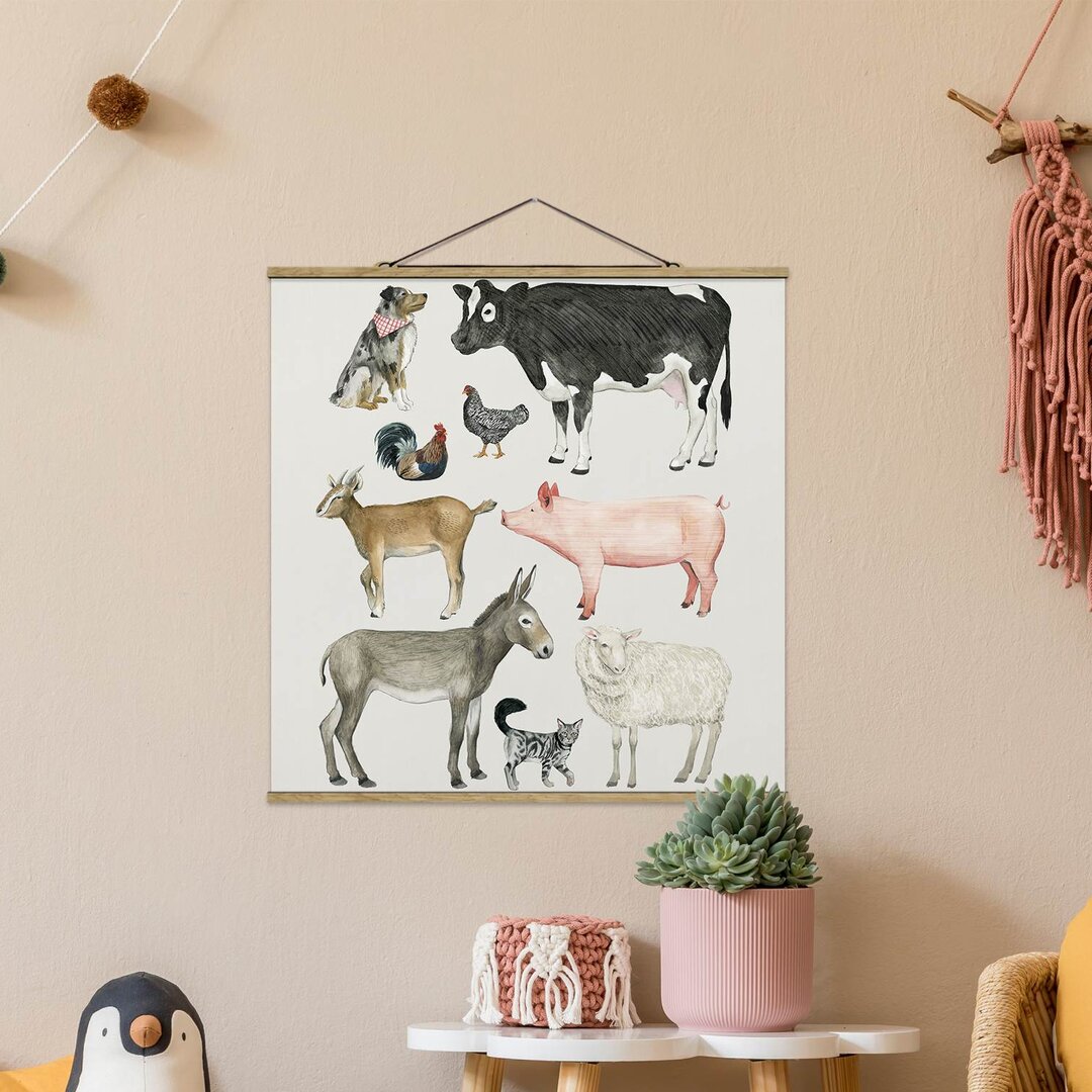 Stoffbild Farm Animal Family I