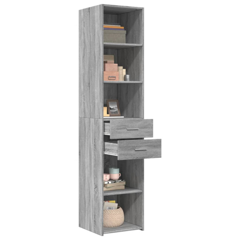 Shilonda Storage Cabinet, Grey Sonoma