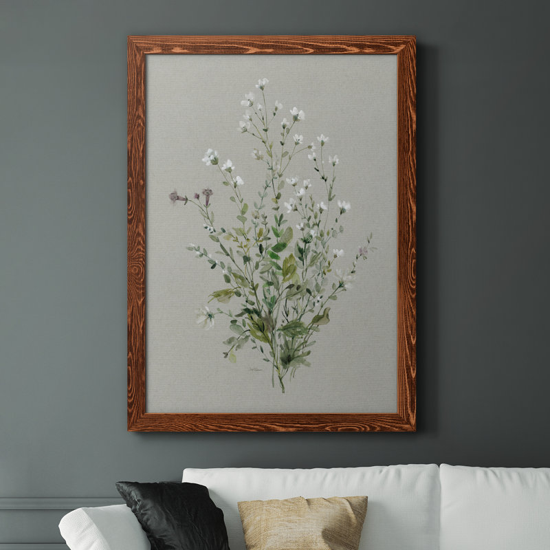 Bouquet de grâce I - reproduction d'art sur toile, H 44 po x l 31 po x P 1 po, Cadre en érable