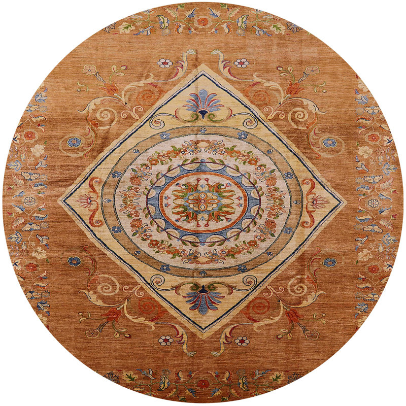 Oriental Indoor Rug, Round 7'