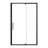 Scalable Adjustable Frame Shower Door With 1/4"(6Mm) Clear Tempered Glass,Transparent Safety Film For Glass,Aluminium Alloy