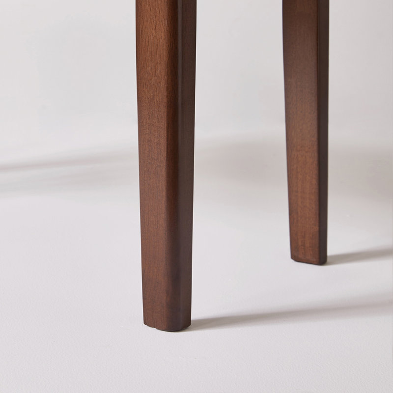 Banc de salle à manger en bois massif avec coussin en tissu gris Tech, tabouret d'entrée de ferme pour chambre à coucher et salon