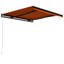 Dakota Fields Anthracite Cover Retractable Patio Awning-860232996-860233052