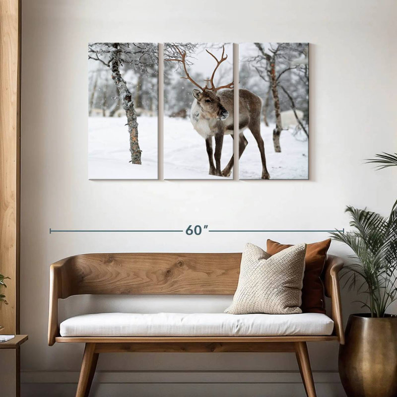 Brampt Lapland Reindeer, 28" H x 45" W