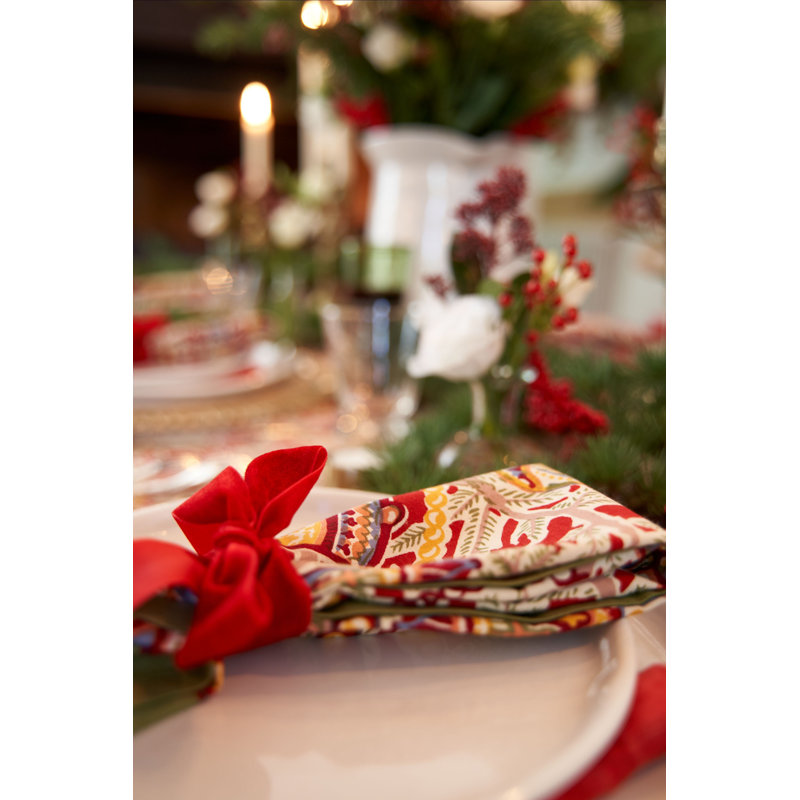 Noel 100% Cotton Square Napkins