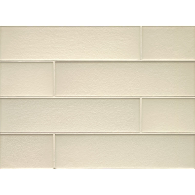 Manhattan 4" x 16" Glass Wall Tile, Pearl 