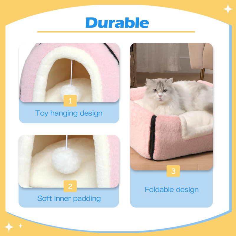 Lit pour chat pour chats d'intérieur, Pink