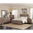 Washed Taupe Queen Panel Bed
