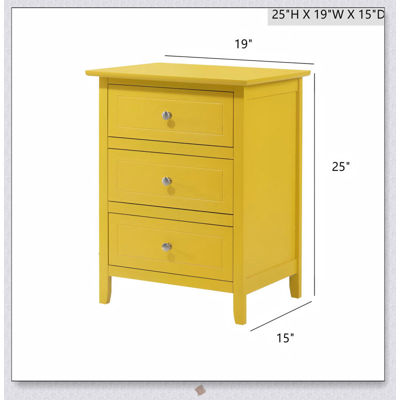 Table de chevet moderne avec une conception durable et compacte, parfaite pour ajouter une touche de couleur à votre chambre à coucher