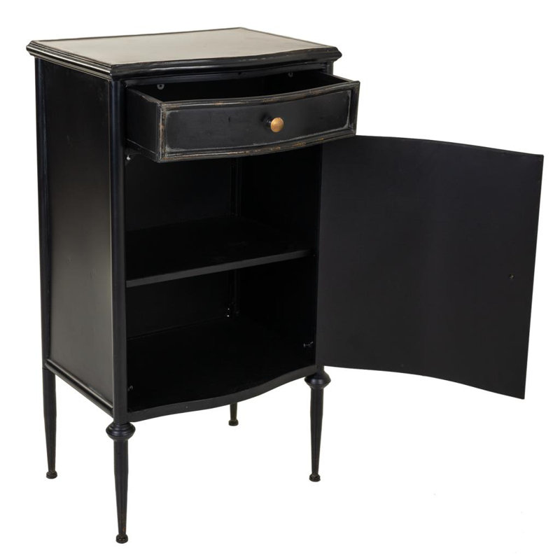 Jermaine Steel 46.5cm W 1 - Drawer Chest of Drawers