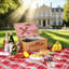 Light Picnic Cooler Basket - Complete Service For 2 With Storage Compartment-947003809-947003808