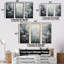 Ensemble de salon Winter Wall Minimal Landscape - Snow Wall Art-118830603-118830646