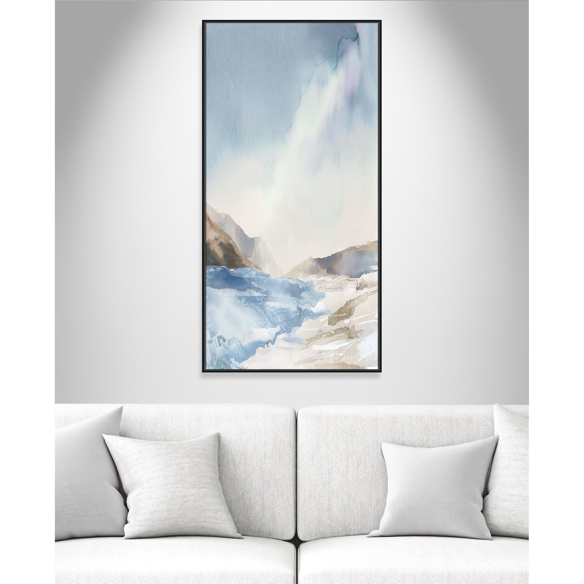 Mystic Shores Print by Mystic Shores, 61.5" H x 31.5" W, Black