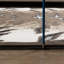 Tapis rectangulaire marron tissé à la machine, 239 cm x 7,6 cm, motif peau de vache, effet 3D, idéal pour les zones de passage fréquent, style rustique chalet de montagne, hauteur de velours 1,1 cm