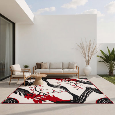 Tapis intérieur et extérieur Sunset Bloom