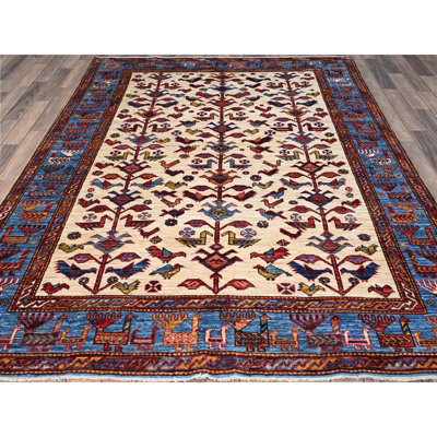 Strauser One-of-a-Kind 6' X 7'8" New Age Wool Area Rug Ivory