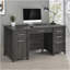 Rayna Weathered Grey 4-Drawer Office Desk-339273094
