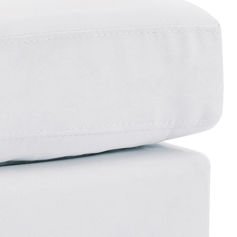 Blanc pour les petits espaces, H 19 po x l 23 po x P 23 po, design décontracté, sièges polyvalents de couleur - style, couleur, prêt à l'emploi, rassemblements idéaux