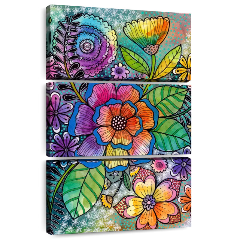 Harnek Bohemian Blooms I, H 32 po x l 20 po