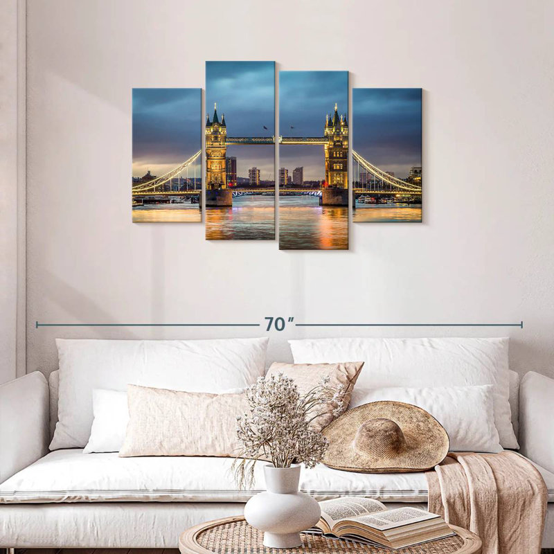 Lilie Bright Tower Bridge, H 27 po x l 43 po