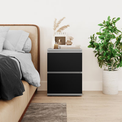 Baptistine 36cm W Particle Board / Chipboard Bedside Table