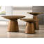 Console ronde, canapé de salon moderne avec base à piédestal-1212662175