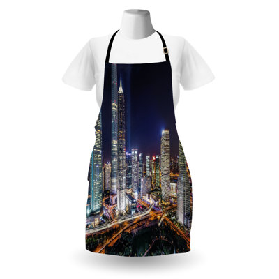 No Pattern Bib Apron