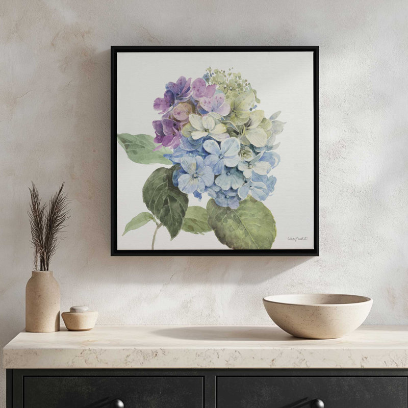 «Caudalie II» par Lisa Audit, reproduction d'art sur toile, Framed Print without Mat, 13.5" H x 13.5" W, Gold