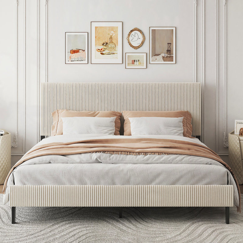 Upholstered King Bed Frame