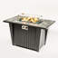 Foyer de table carré au propane en acier 42 po 420000 BTU-432064857