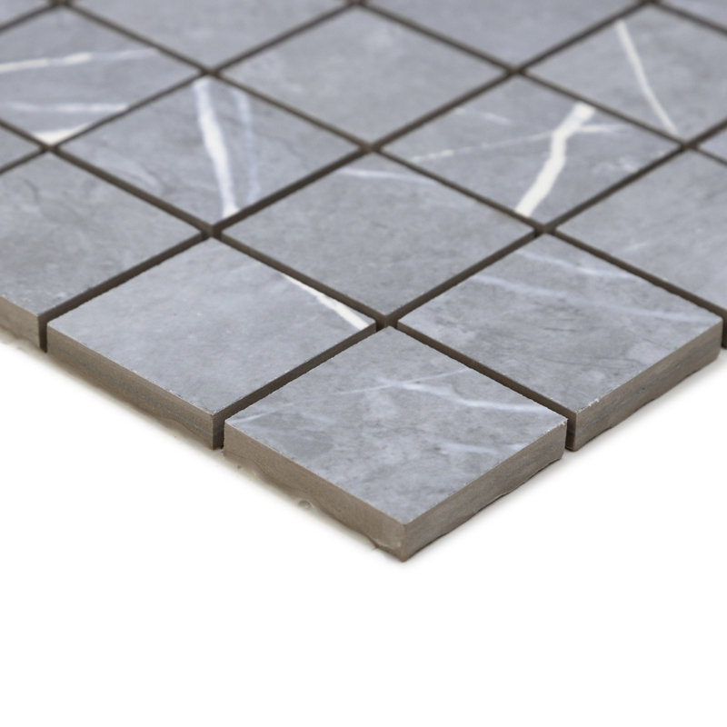 Opera 2" x 2" Porcelain Grid Mosaic Wall & Floor Tile, Blue