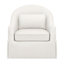 Fauteuil demi-tonneau pivotant avec coussin lombaire 30,3 po Martha-1206956446