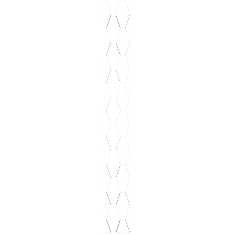 Ensemble de panneau mural décoratif à lattes réglables en PVC Cimarron, H 47 po x l 2,75 po x P 1 po