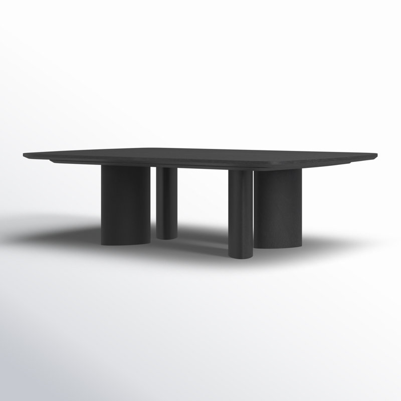 Barnard Rectangle Wood Coffee Table, Black