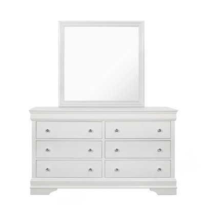 Miroir blanc métallique