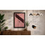 Pink Wall, Brown Diagonal Minimalist - Framed Print-195382924-195382929