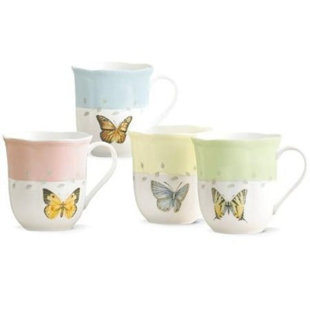 Beautiful Butterfly Mugs in 4 Color Choices, Pretty 11oz Coffee Cup