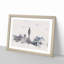 The Houses Of Parliament London Watercolour - Single Picture Frame Print on MDF-56740336-56740330