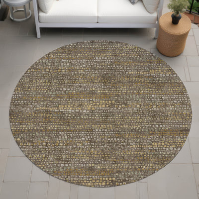Tapis abstrait intérieur / extérieur lavable à la machine Chantille ACN2641