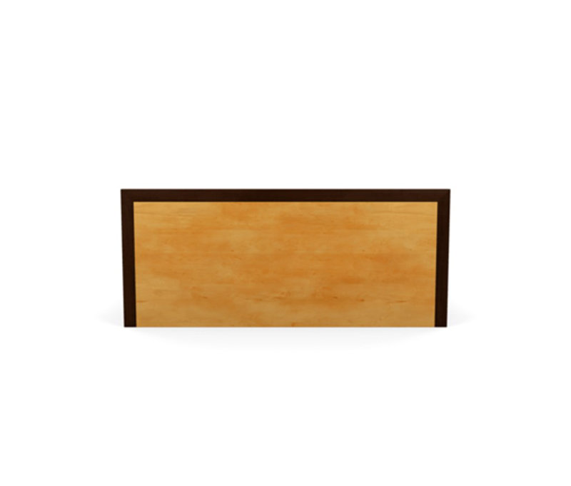 Moduluxe Upholstered Bed, Onyx, King, Natural Walnut