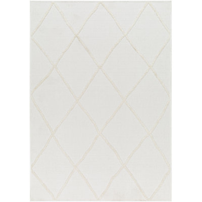 Tapis marocain noir / blanc Anevaeh